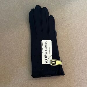 On a Pedestal Matte Wrist Length Gloves with Beaded Cuff - size B